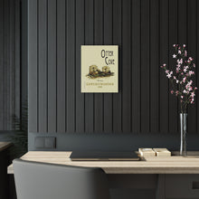 Load image into Gallery viewer, Otter Cove Wine Label Print on Acrylic Panel 11x14 hung