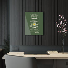 Load image into Gallery viewer, Moulin St Michel Olive Oil Label Print on Acrylic Panel 16x20 hung