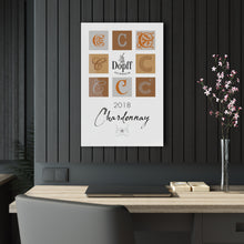 Load image into Gallery viewer, Chardonnay D'Alsace - Dopff Au Moulin Wine Label Print on Acrylic Panel 20x30 hung