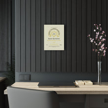 Load image into Gallery viewer, Chateau Chambert-Marbuzet Saint Estephe Wine Label Print on Acrylic Panel 11x14 hung