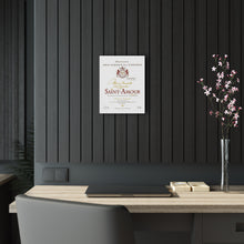 Load image into Gallery viewer, Saint Amour Wine Label Print on Acrylic Panel 11x14 hung