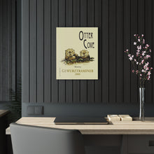 Load image into Gallery viewer, Otter Cove Wine Label Print on Acrylic Panel 16x20 hung