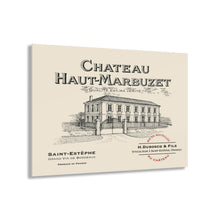 Load image into Gallery viewer, Wine Label Themed Wall Art Work - Chateau Haut-Marbuzet Wine Label Print on Acrylic Panel