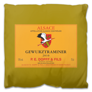 Indoor Outdoor Pillows Dopff Gewurztraminer Wine Label Print  2 sizes available