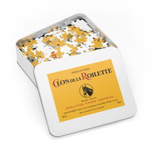 Load image into Gallery viewer, Wine Label Themed Jigsaw Puzzles - Clos de la Roilette Label Print on 252 or 500 Pieces Puzzle - Made in America
