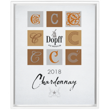 Load image into Gallery viewer, Wine Themed Artwork - Chardonnay D&#39;Alsace - Dopff au Moulin Label Print on Canvas in a Floating Frame