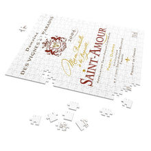 Load image into Gallery viewer, Wine Label Themed Jigsaw Puzzles - Saint Amour Label Print on 252 or 500 Pieces Puzzle - Made in America