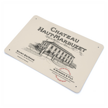 Load image into Gallery viewer, Kitchen Gifts - Wine Themed Decor - Chateau Haut-Marbuzet Wine Label Print on Metal Plate 8" x 12" Made in the USA