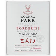 Load image into Gallery viewer, Cognac Label Themed Artwork - Cognac Park Mizunara Label Print on Canvas in a Floating Frame