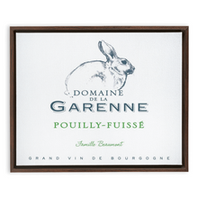 Load image into Gallery viewer, Wine Label Themed Artwork - Domaine de la Garenne Wine Label Print on Canvas in a Floating Frame