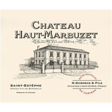 Load image into Gallery viewer, Winery Gifts and Wine Themed Wall Decor - Chateau Haut-Marbuzet Wine Label Printed on Rectangular Eco-Friendly Recycled Aluminum