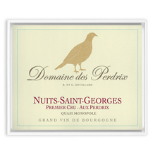 Load image into Gallery viewer, Wine Label Themed Artwork - Domaine des Perdrix Wine Label Print on Canvas in a Floating Frame