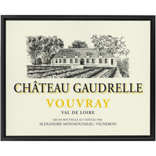 Load image into Gallery viewer, Wine Label Themed Artwork - Chateau Gaudrelle Wine Label Print on Canvas in a Floating Frame