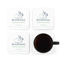 Load image into Gallery viewer, Wine Label Themed Gifts - Domaine de la Garenne bottle Label Back Corkwood Coaster Set of 4