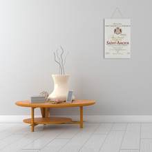 Load image into Gallery viewer, Wine Label Themed Decor - Saint Amour Wine  Label Print on Wooden Plaque 8" x 12" Made in the USA