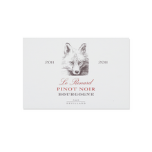 Load image into Gallery viewer, Wine Label Themed Decor - Le Renard Pinot Noir Wine Label Print on Wooden Plaque 12" x 8" Made in the USA