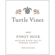 Load image into Gallery viewer, Gift for Wine Lover - Turtle Vines Wine Label Printed on Eco-Friendly Recycled Aluminum