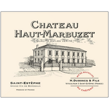 Load image into Gallery viewer, Winery Gifts and Wine Themed Wall Decor - Chateau Haut-Marbuzet Wine Label Printed on Rectangular Eco-Friendly Recycled Aluminum