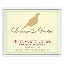 Load image into Gallery viewer, Wine Label Themed Artwork - Domaine des Perdrix Wine Label Print on Canvas in a Floating Frame
