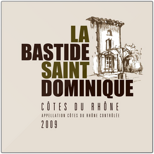 Wine Room Decor and Wall Art - La Bastide Saint Dominique Winery Cotes du Rhone Label Printed on Eco-Friendly Recycled Aluminum