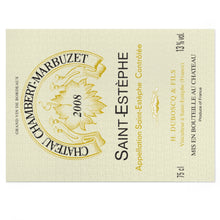 Load image into Gallery viewer, Wine Label Themed Jigsaw Puzzles - Chateau Chambert-Marbuzet bottle Label Print on 252 or 500 Pieces Puzzle - Made in America