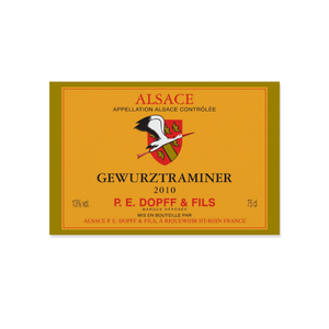 Wine Label Themed Decor - Gewurztraminer Wine Label Print on Wooden Plaque 12" x 8" Made in the USA