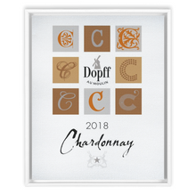 Load image into Gallery viewer, Wine Themed Artwork - Chardonnay D'Alsace - Dopff au Moulin Label Print on Canvas in a Floating Frame