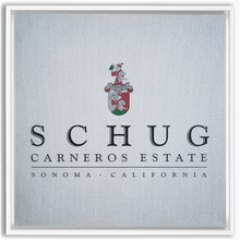 Load image into Gallery viewer, Wine Label Themed Artwork - Schug Carneros Estate Print on Canvas in a Floating Frame