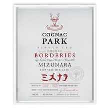 Load image into Gallery viewer, Cognac Label Themed Artwork - Cognac Park Mizunara Label Print on Canvas in a Floating Frame