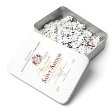 Load image into Gallery viewer, Wine Label Themed Jigsaw Puzzles - Saint Amour Label Print on 252 or 500 Pieces Puzzle - Made in America