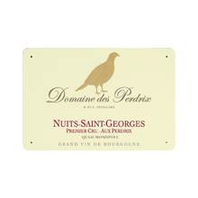 Load image into Gallery viewer, Wine Label Themed Decor - Domaine des Perdrix Wine Label Print on Metal Plate 8&quot; x 12&quot; Made in the USA