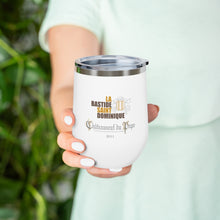 Load image into Gallery viewer, Winery Themed Drinkware - La Bastide St Dominique Chateauneuf du Pape Wine Label on 12oz Insulated Wine Tumbler