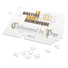 Load image into Gallery viewer, Winery Themed Jigsaw Puzzles - La Bastide St Dominique Chateauneuf du Pape Label Print on 252 or 500 Pieces Puzzle - Made in America