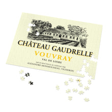 Load image into Gallery viewer, Wine Label Themed Jigsaw Puzzles - Chateau Gaudrelle Label Print on 252 or 500 Pieces Puzzle - Made in America