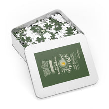 Load image into Gallery viewer, Kitchen Themed Jigsaw Puzzles - Moulin Saint Michel Olive Oil Label Print on 252 or 500 Pieces Puzzle - Made in America