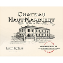 Load image into Gallery viewer, Winery Gifts and Wine Themed Wall Decor - Chateau Haut-Marbuzet Wine Label Printed on Rectangular Eco-Friendly Recycled Aluminum