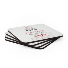 Load image into Gallery viewer, Cognac Label Themed Gifts - Cognac Park Mizunara bottle Label Corkwood Coaster Set of 4