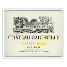 Load image into Gallery viewer, Wine Label Themed Artwork - Chateau Gaudrelle Wine Label Print on Canvas in a Floating Frame
