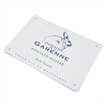 Load image into Gallery viewer, Wine Label Themed Decor - Domaine de la Garenne Wine Label Print on Metal Plate 8" x 12" Made in the USA