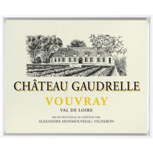 Load image into Gallery viewer, Wine Label Themed Artwork - Chateau Gaudrelle Wine Label Print on Canvas in a Floating Frame