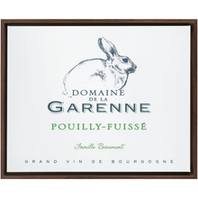 Load image into Gallery viewer, Wine Label Themed Artwork - Domaine de la Garenne Wine Label Print on Canvas in a Floating Frame