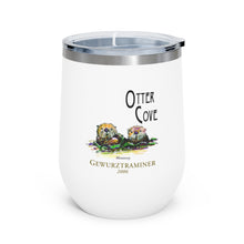 Load image into Gallery viewer, Wine Label Themed Drinkware - Color Otter Cove Gewurztraminer 2006 Label on 12oz Insulated Wine Tumbler