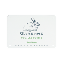 Load image into Gallery viewer, Wine Label Themed Decor - Domaine de la Garenne Wine Label Print on Metal Plate 8&quot; x 12&quot; Made in the USA
