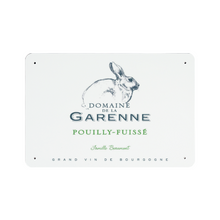 Load image into Gallery viewer, Wine Label Themed Decor - Domaine de la Garenne Wine Label Print on Metal Plate 8" x 12" Made in the USA