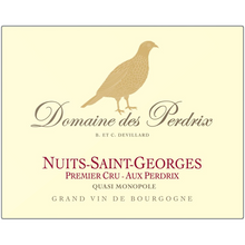 Load image into Gallery viewer, Partridge Themed Artwork - Domaine Des Perdrix Wine Label Printed on Rectangular Eco-Friendly Recycled Aluminum 6 sizes available