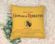 Load image into Gallery viewer, Clos de La Roilette Pillow Mockup