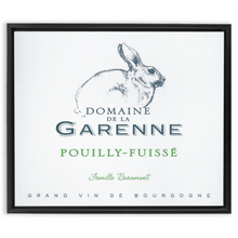 Load image into Gallery viewer, Wine Label Themed Artwork - Domaine de la Garenne Wine Label Print on Canvas in a Floating Frame