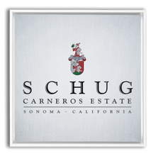 Load image into Gallery viewer, Wine Label Themed Artwork - Schug Carneros Estate Print on Canvas in a Floating Frame