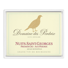 Load image into Gallery viewer, Wine Label Themed Artwork - Domaine des Perdrix Wine Label Print on Canvas in a Floating Frame