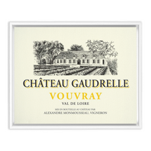 Load image into Gallery viewer, Wine Label Themed Artwork - Chateau Gaudrelle Wine Label Print on Canvas in a Floating Frame